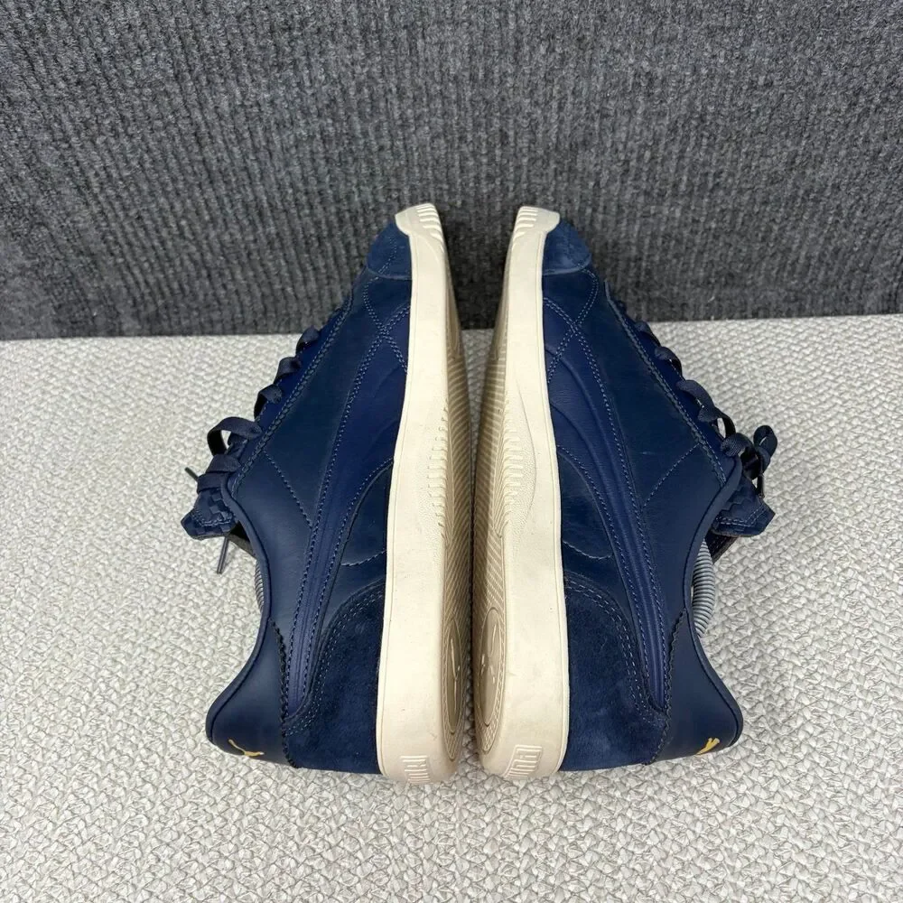 PUMA Porsche Legacy Club 5v5 Lux Club Navy Alpine Snow Leather Shoes Mens 11
